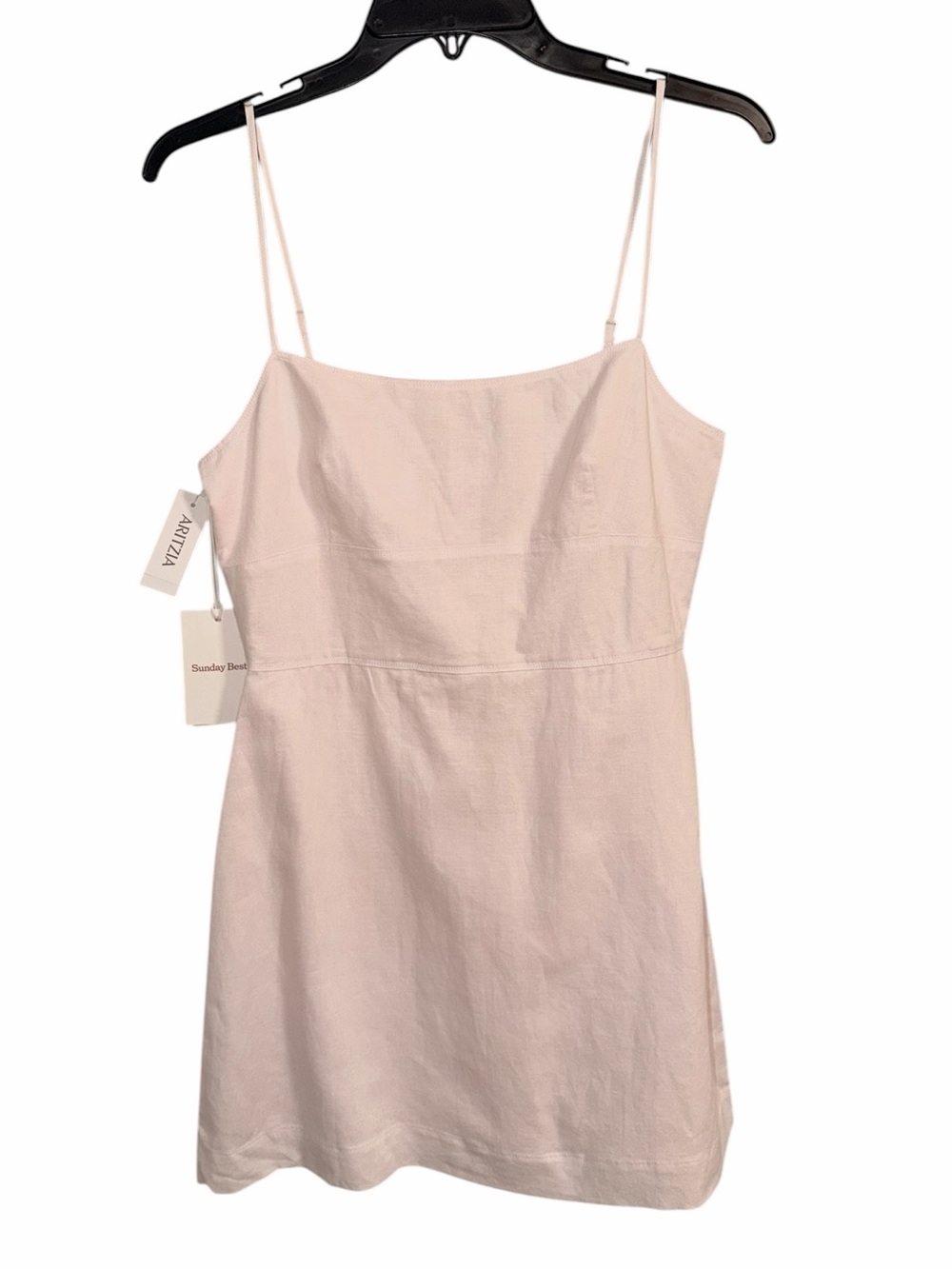 Aritzia Sunday Best Quaint Linen Dress in Mochi Pink, Small NWT